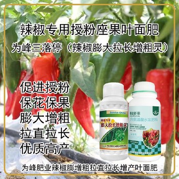 增粗增產(chǎn)辣椒膨大拉直素葉面肥生產(chǎn)廠家,為峰肥業(yè)廠家