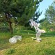 松鼠雕塑制作圖