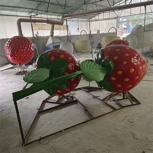 仿真瓜果蔬菜雕塑仿真草莓雕塑擺件