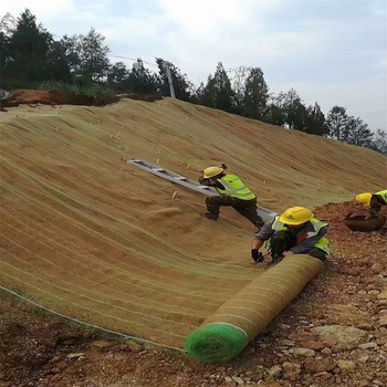 烏蘭察布椰絲毯廠家,礦山復(fù)綠植生毯，椰絲纖維毯
