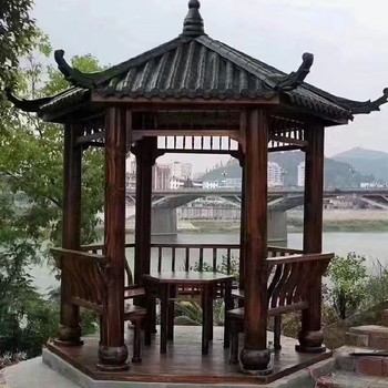 德州生產(chǎn)防腐木涼亭設(shè)計(jì)建造