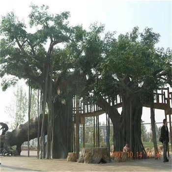 臨沂蘭陵縣小型餐廳仿真樹制作廠家-承接假樹工程13年