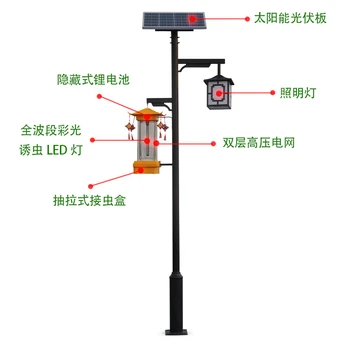 四川頻振式太陽能殺蟲燈廠家-殺蟲燈太陽能