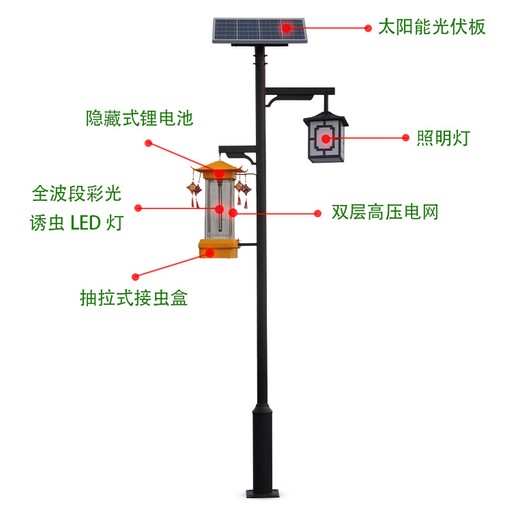 成都太陽(yáng)能草坪殺蟲(chóng)燈
