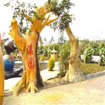 東麗大型仿真桃花樹制作公司-假樹施工隊