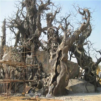 興安盟阿爾山市大型水泥人造假樹-假樹施工隊(duì)-上門安裝