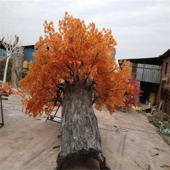 太原迎澤區小型水泥仿真桃花樹制作公司-假樹施工隊