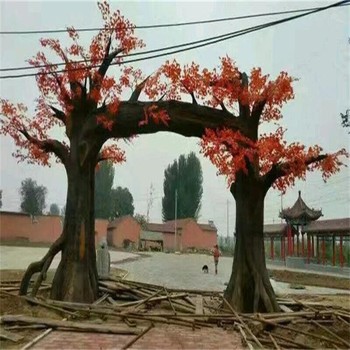 臨汾蒲縣生態(tài)園仿真桃花樹制作公司-假樹施工隊(duì)
