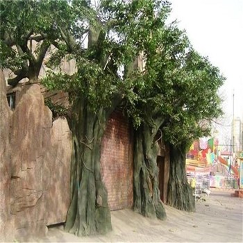 保定雄安新區(qū)景區(qū)水泥仿真桃花樹制作廠家-假樹施工隊