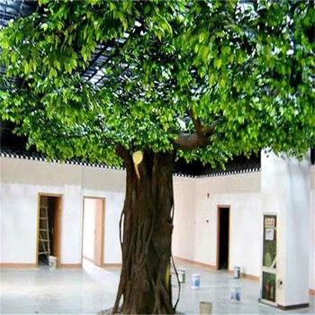 張家口懷來縣小型餐廳仿真樹制作廠家-承接假樹工程13年