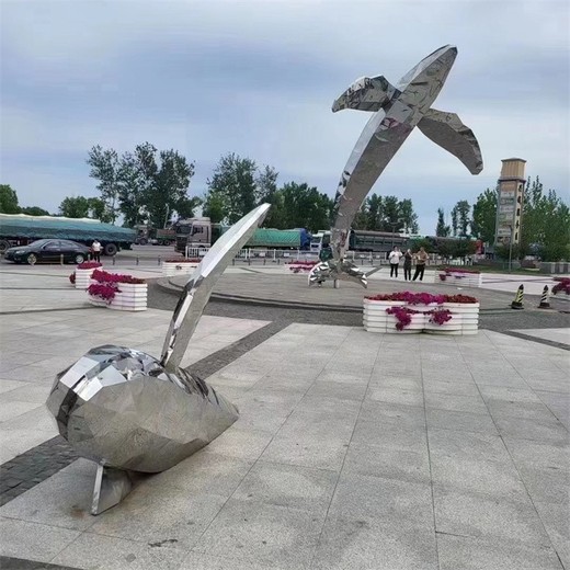 不銹鋼鏤空鯨魚雕塑鏤空發(fā)光動物雕塑加工