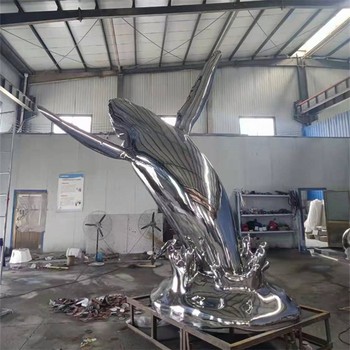 鏤空編織鯨魚(yú)雕塑鏤空發(fā)光動(dòng)物雕塑大型擺件