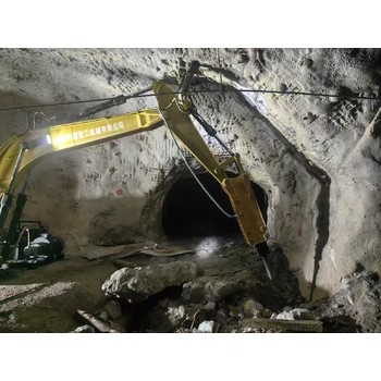 遠程遙控操作湘潭琦源重工礦用固定式破碎錘廠家地址