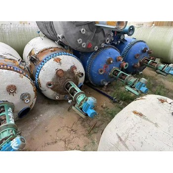 二手蒸汽加熱反應釜8噸10噸運行平穩型號