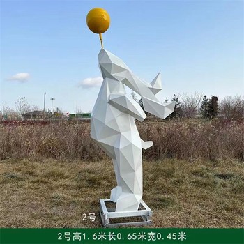 抽象不銹鋼兔子雕塑不銹鋼動(dòng)物雕塑