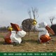 不銹鋼兔子雕塑圖