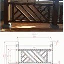 岳陽(yáng)公園水泥仿木護(hù)欄