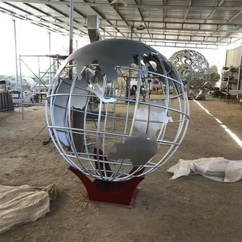 發(fā)光鏤空球雕塑,源頭工廠,鏤空球雕塑制作廠家