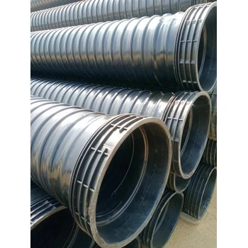 山东潍坊HDPE钢带增强螺旋管各种口径