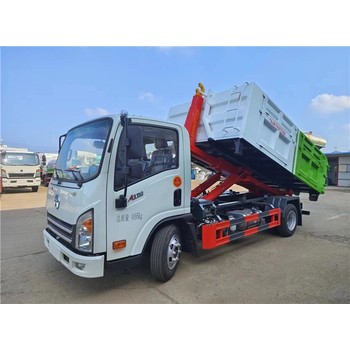 東風(fēng)天龍18方車廂自卸式垃圾車-藍(lán)牌勾臂車報價
