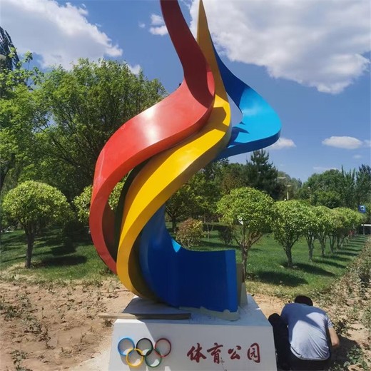 打羽毛球雕塑幾何切面運動人物雕塑制作廠家