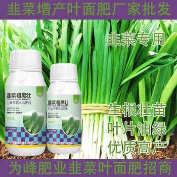 預(yù)防黃葉韭菜粗嫩綠韭菜葉面肥作用,韭菜肥廠家批發(fā)