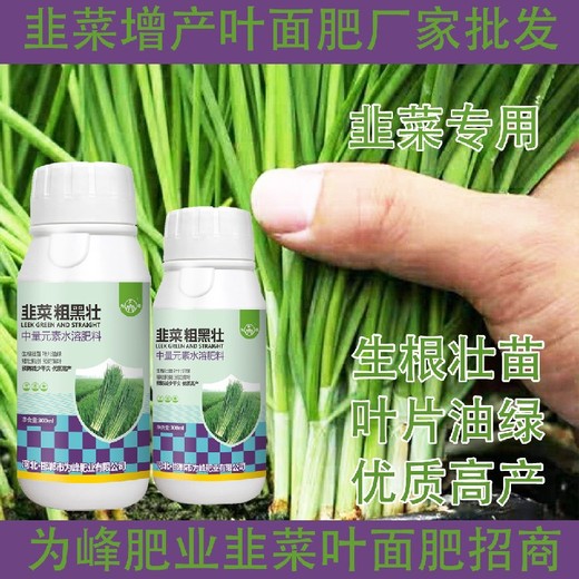 預(yù)防黃葉韭菜干尖靈韭菜葉面肥哪里賣,韭菜肥廠家批發(fā)