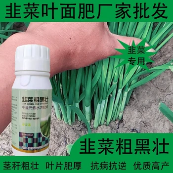 預(yù)防旺長(zhǎng)韭菜粗黑壯韭菜葉面肥廠家電話,韭菜肥廠家批發(fā)