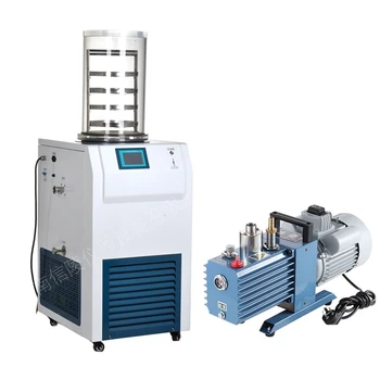 LGJ-12立式低溫凍干機中間體凍干粉小型科研凍干機