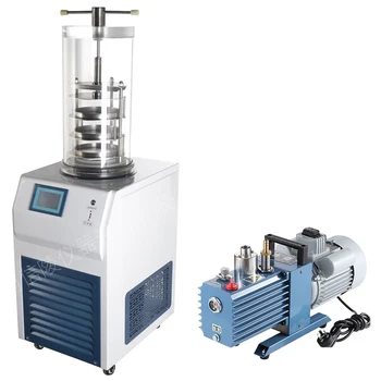 LGJ-18立式低溫凍干機高分子材料小型科研凍干機