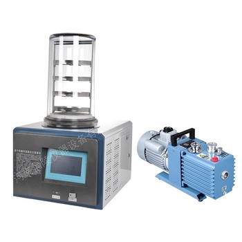 LGJ-18立式低溫凍干機(jī)石墨烯小型壓蓋冷凍干燥機(jī)