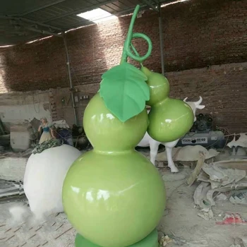 玻璃鋼葫蘆雕塑仿真彩繪葫蘆雕塑