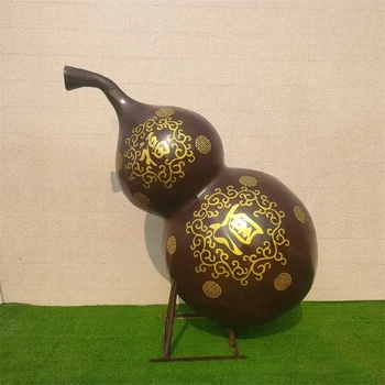 仿真彩繪葫蘆雕塑大型葫蘆雕塑廠家
