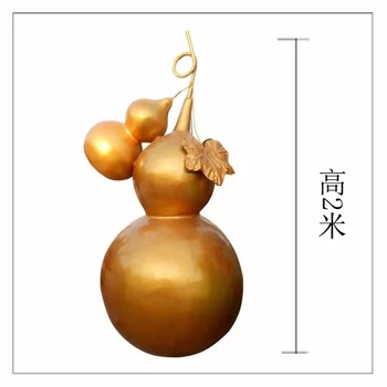 玻璃鋼葫蘆雕塑仿真彩繪葫蘆雕塑