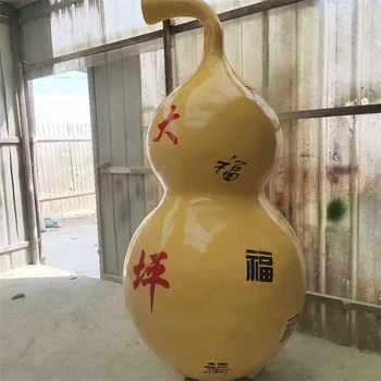 玻璃鋼葫蘆雕塑仿真彩繪葫蘆雕塑
