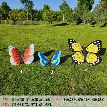 玻璃鋼發(fā)光蝴蝶雕塑定制加工