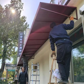 東城戶外遮陽(yáng)蓬,電動(dòng)伸縮雨棚定制