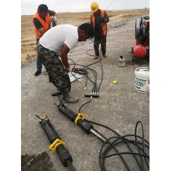 新疆克拉瑪依礦用液壓裂巖機支持試驗-礦山分裂機廠家