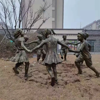 興安盟大型人物鑄銅雕塑,民俗文化場(chǎng)景銅雕裝飾擺件定制