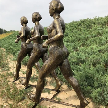 抽象跑步人物雕塑公園運(yùn)動(dòng)主題雕塑制作