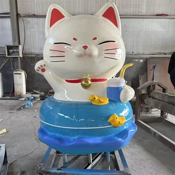 卡通雕塑定制廠家-大型卡通雕塑安裝現(xiàn)場-卡通雕塑實拍圖