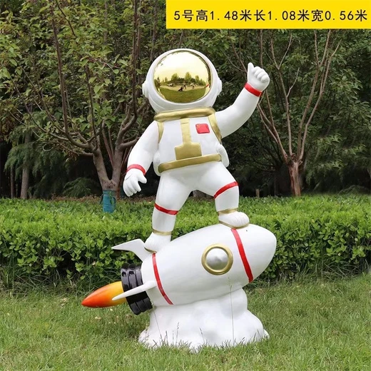太空人模型,太空宇航員雕塑圖片,玻璃鋼雕塑制作廠家