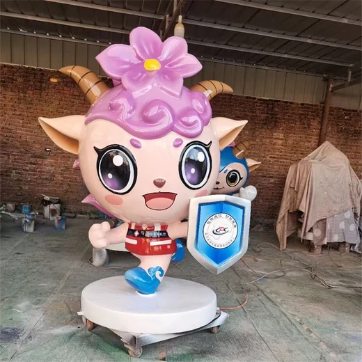 卡通雕塑作品-玻璃鋼卡通雕塑廠家-各種風(fēng)格的卡通雕塑實拍圖