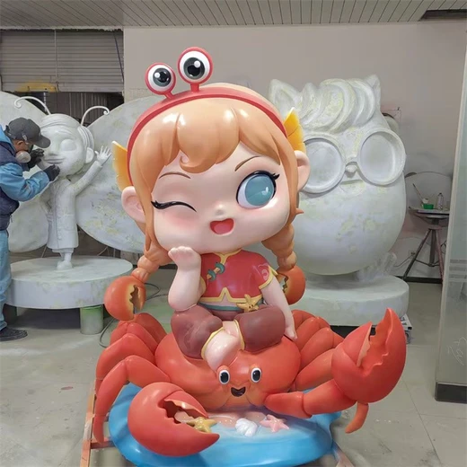 玻璃鋼卡通雕塑-玻璃鋼卡通雕塑廠家-各種卡通雕塑案例分享