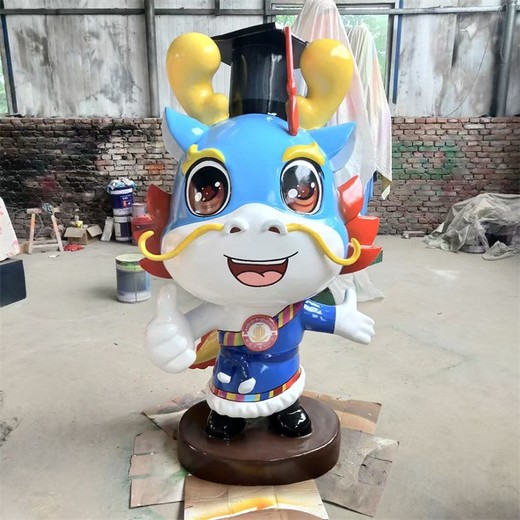 玻璃鋼卡通雕塑廠家-卡通公仔雕塑-各種卡通雕塑案例分享