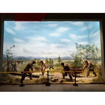 北京博物館場景復原廠家,博物館半景畫制作