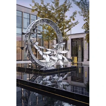 江蘇建筑外觀不銹鋼雕塑制作加工定制,現(xiàn)代抽象雕塑制作
