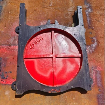 手搖墻式鑄鐵鑲銅閘門