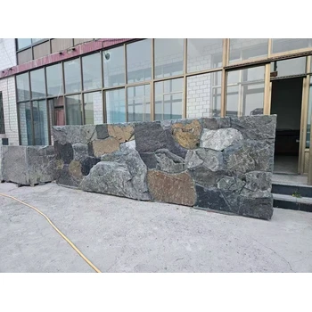 常州石墻中國黑景墻,庭院造景中國黑景墻加工