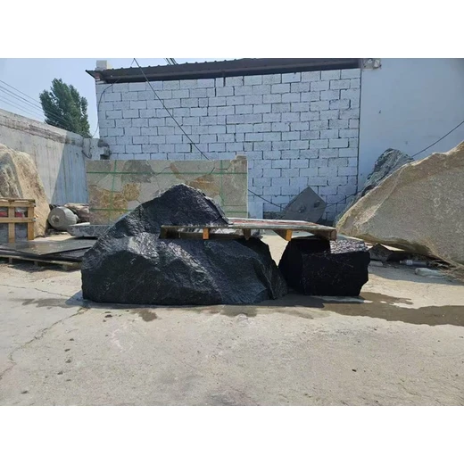 南通中國黑景墻施工,庭院造景中國黑景墻加工